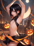 貧乳少女 - 片瀬千恵 - ハロウィン - 1